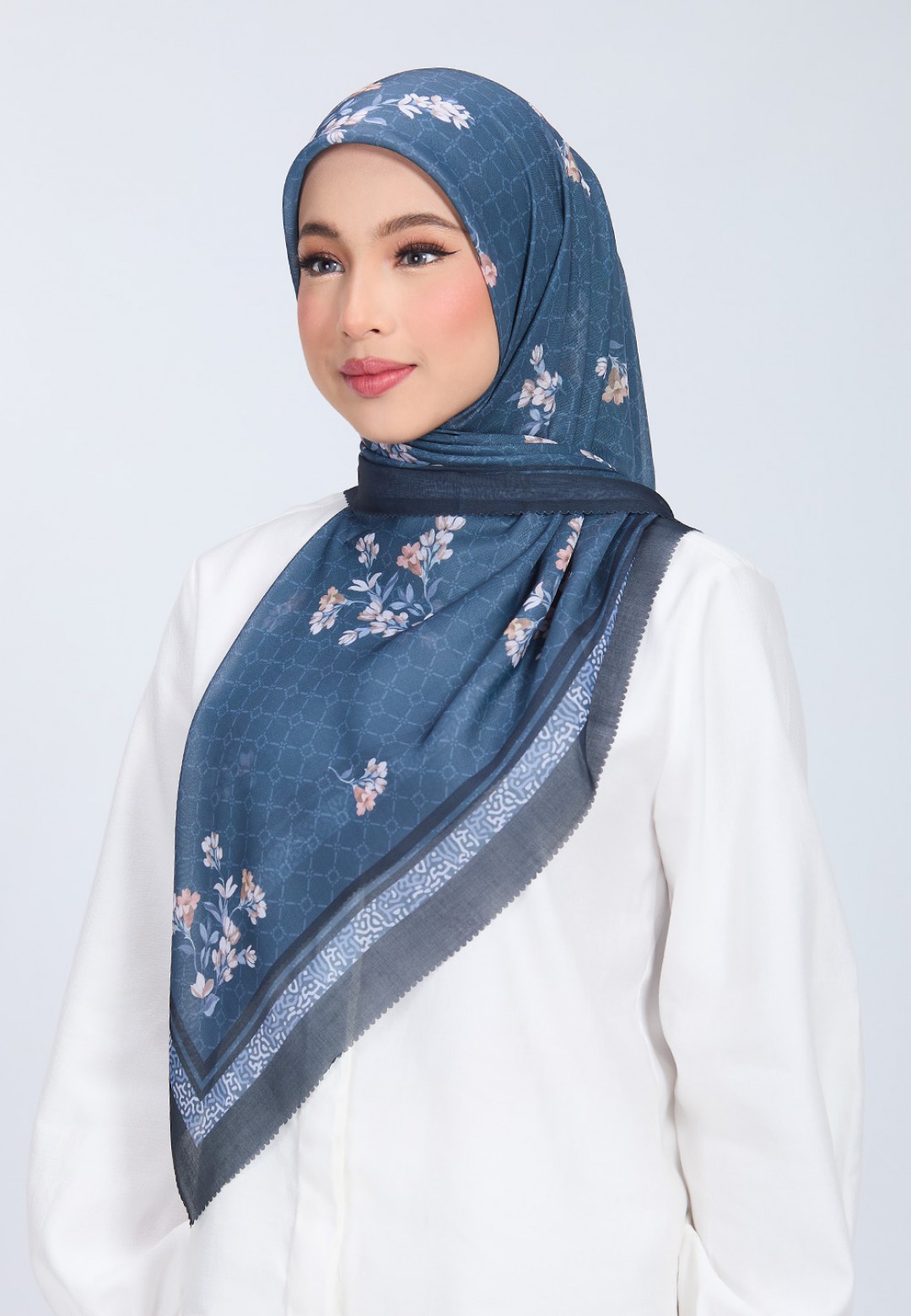 SQ TAMRAH VOILE PRINTED LASERCUT