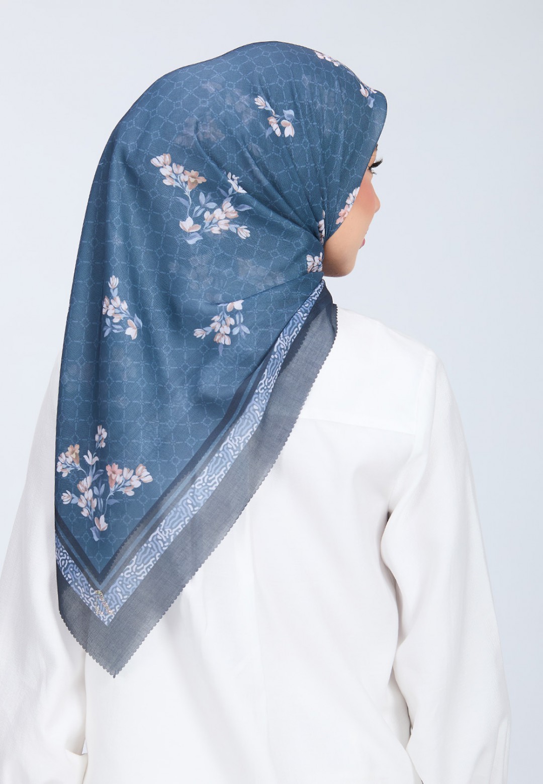 SQ TAMRAH VOILE PRINTED LASERCUT