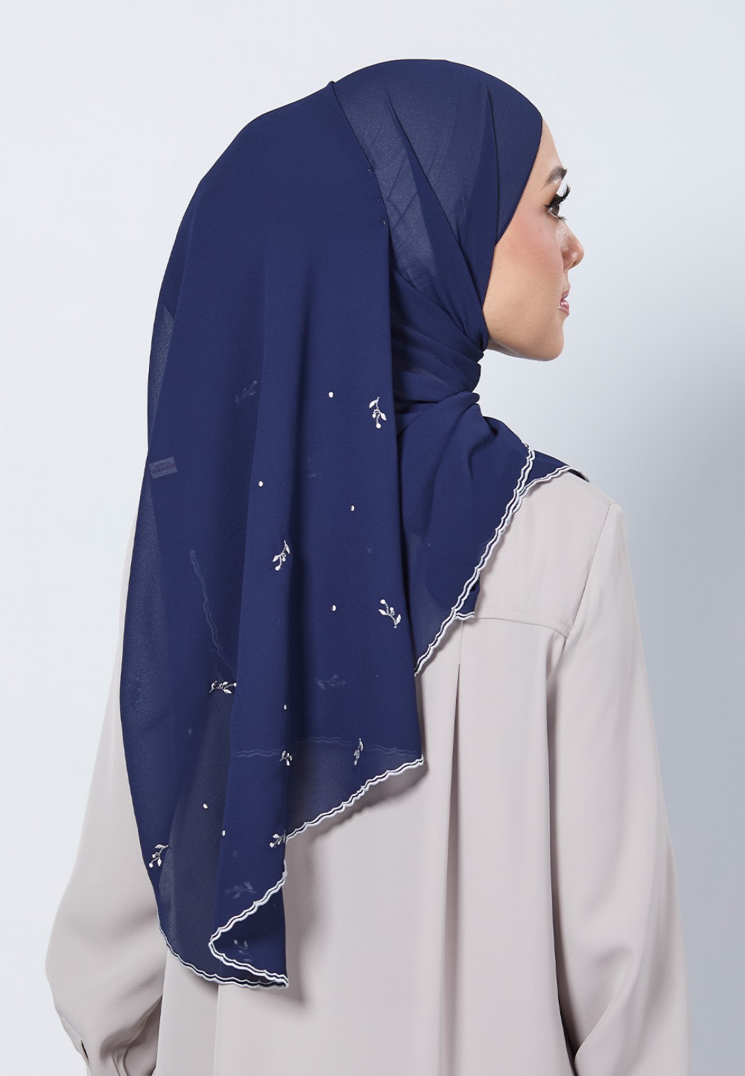 SHAWL ADORA PLAIN EMBROIDERY