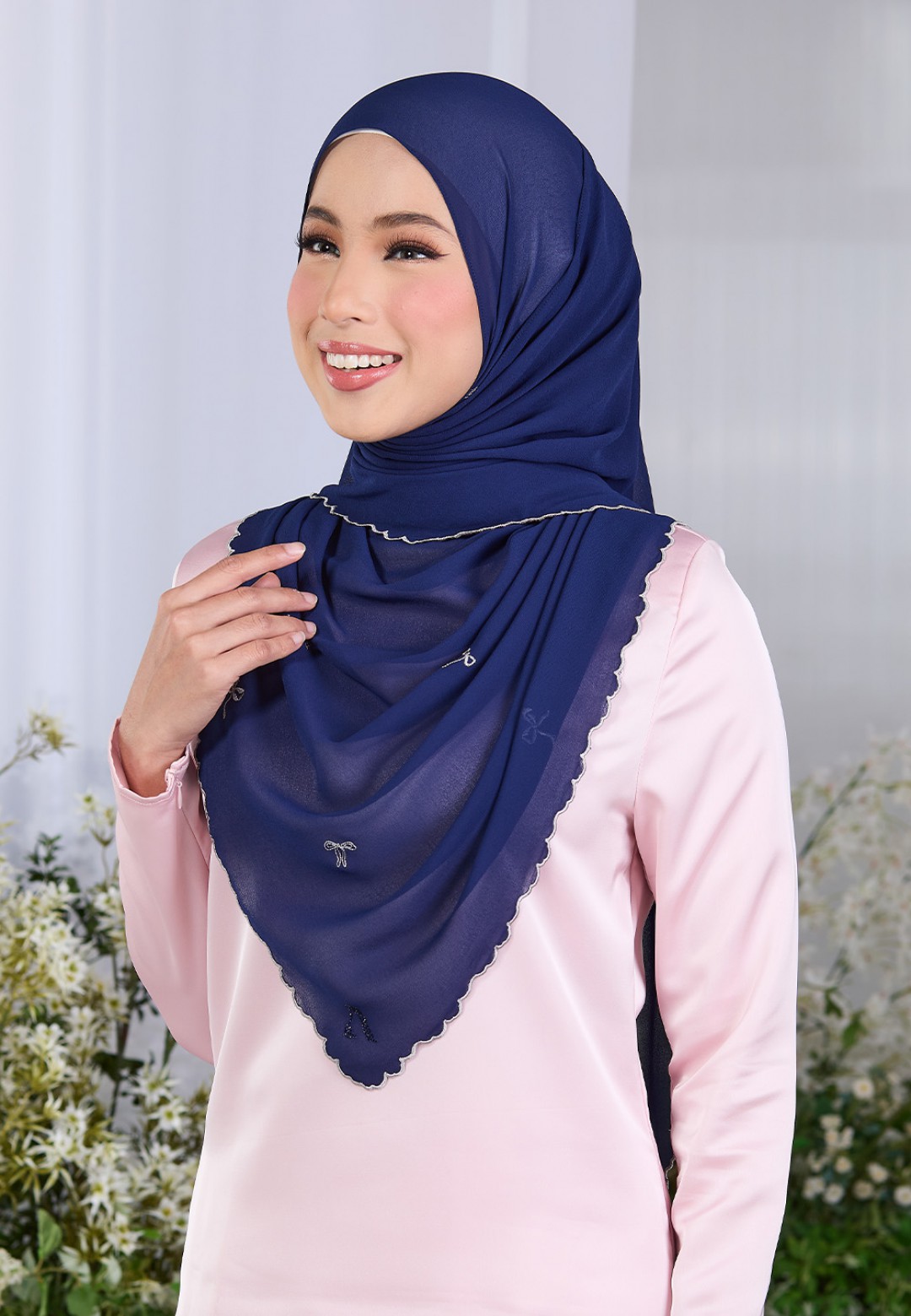 SHAWL ROXY PLAIN EMBROIDERY