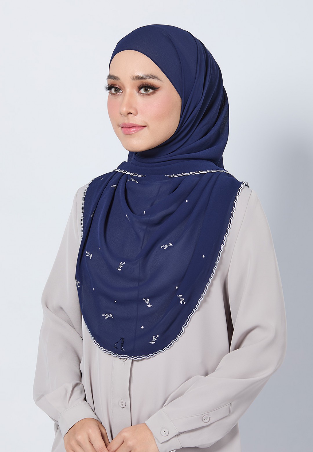 SHAWL ADORA PLAIN EMBROIDERY