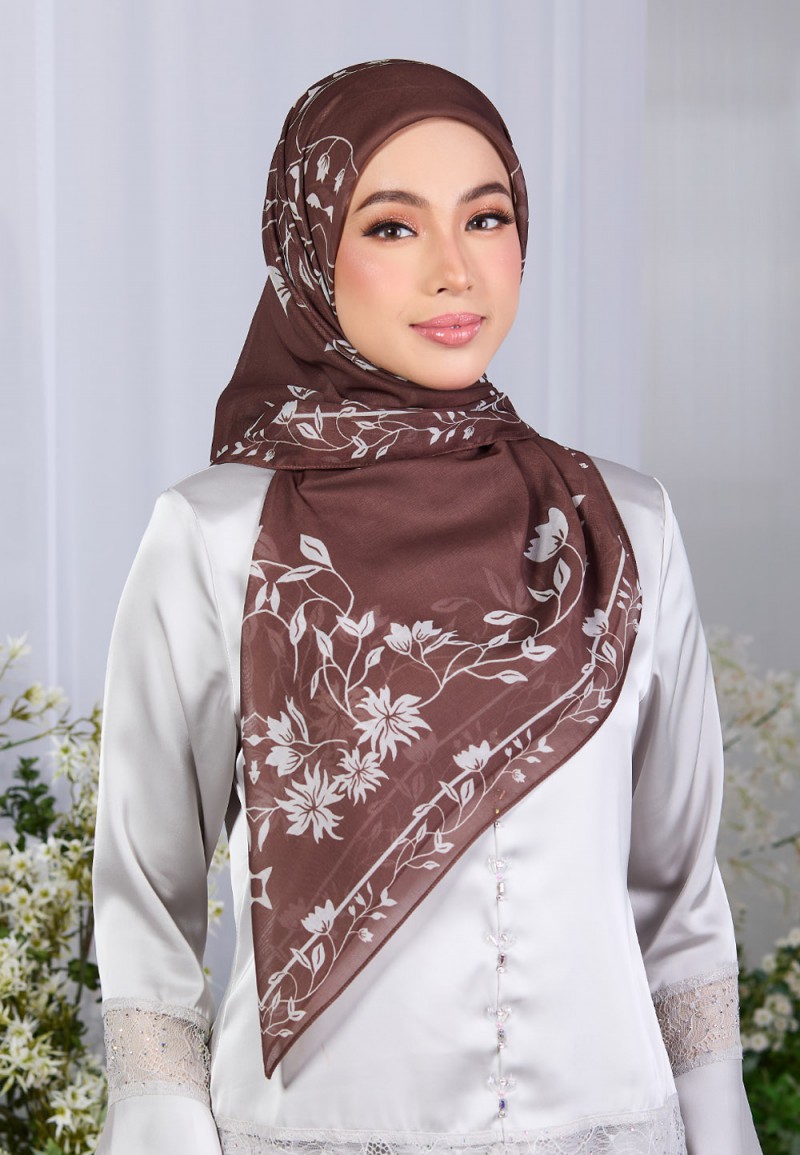 SQ SUMEYYAH VOILE PRINTED LASERCUT