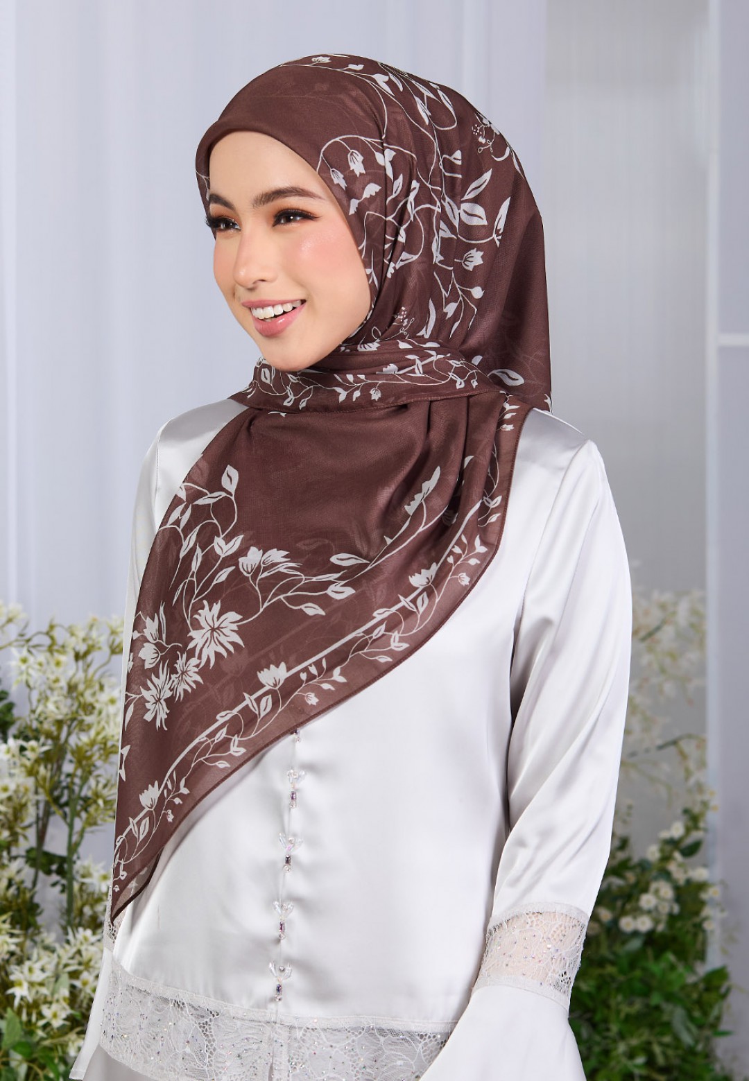 SQ SUMEYYAH VOILE PRINTED LASERCUT