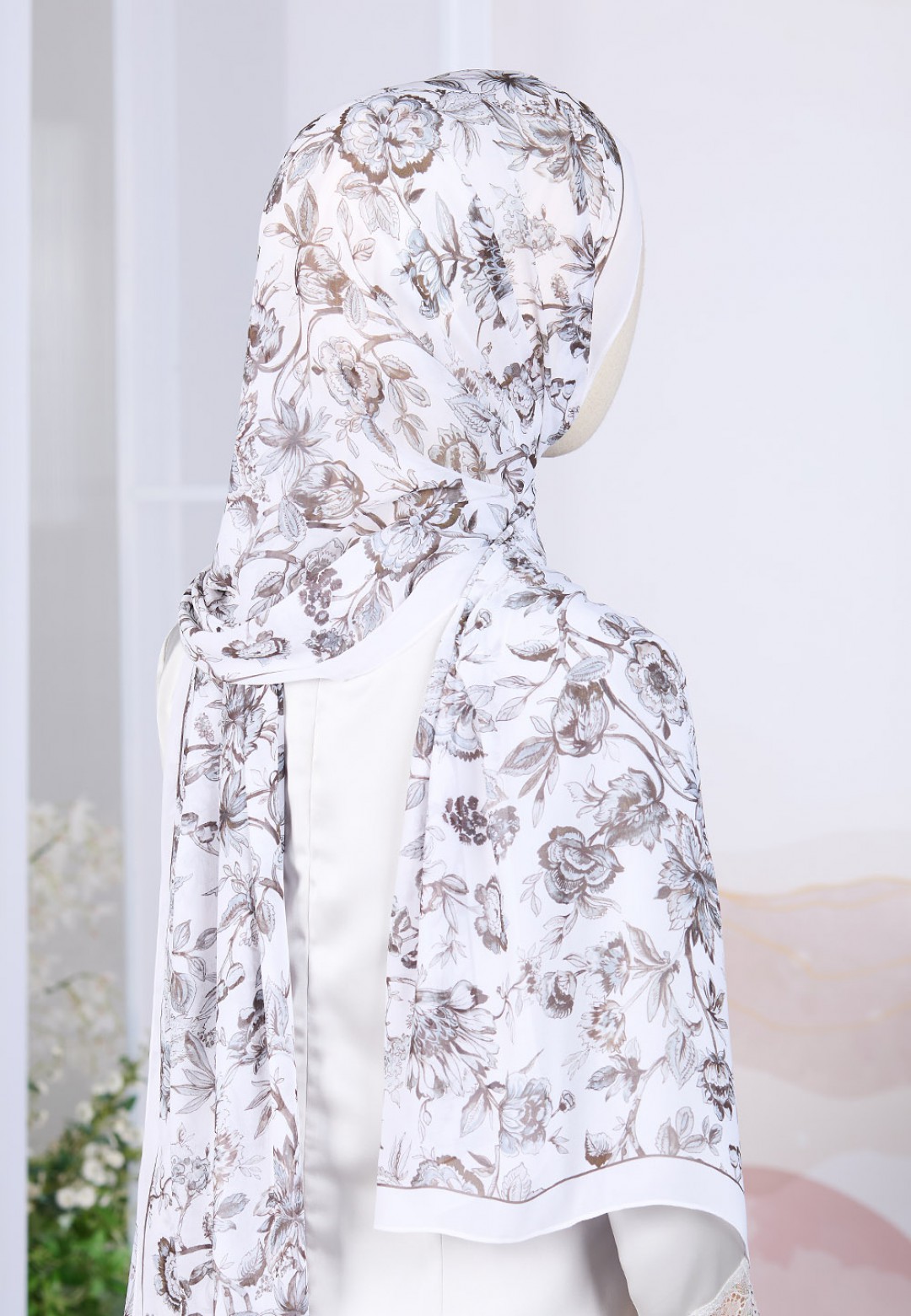 SHAWL ROSELLURE PRINTED