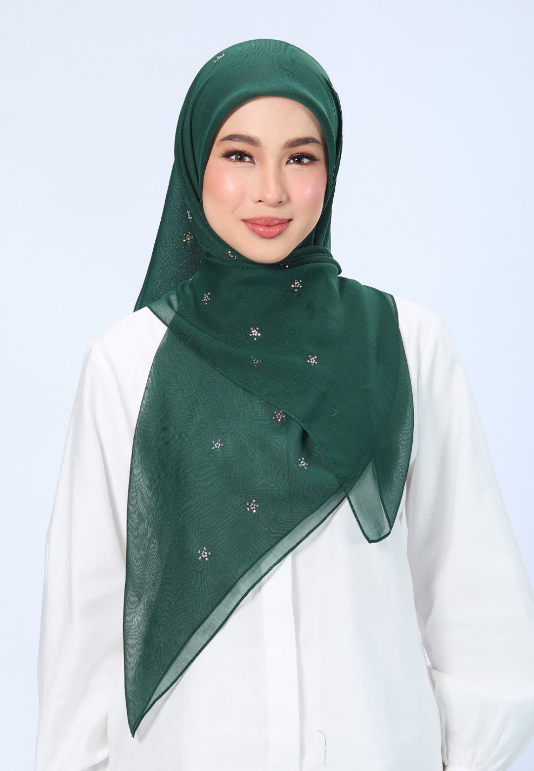 SQ FLORELLIS VOILE PLAIN DIAMOND