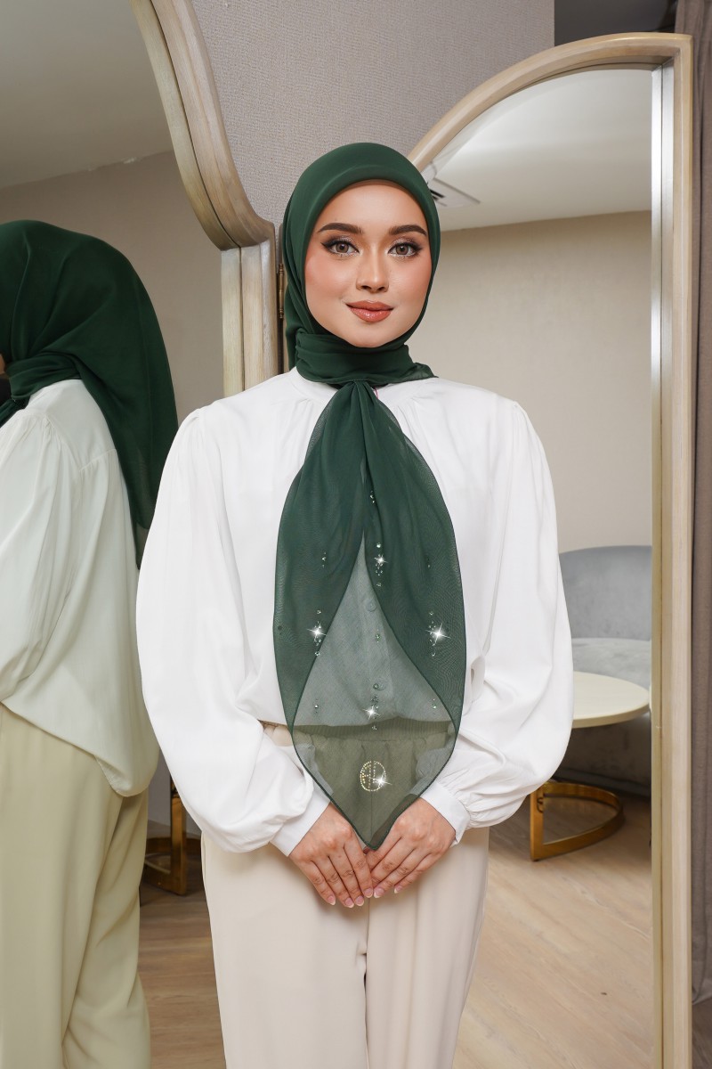 SQUARE AYLA VOILE PLAIN DIAMOND