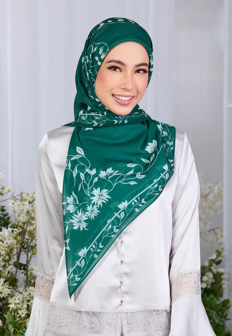 SQ SUMEYYAH VOILE PRINTED LASERCUT