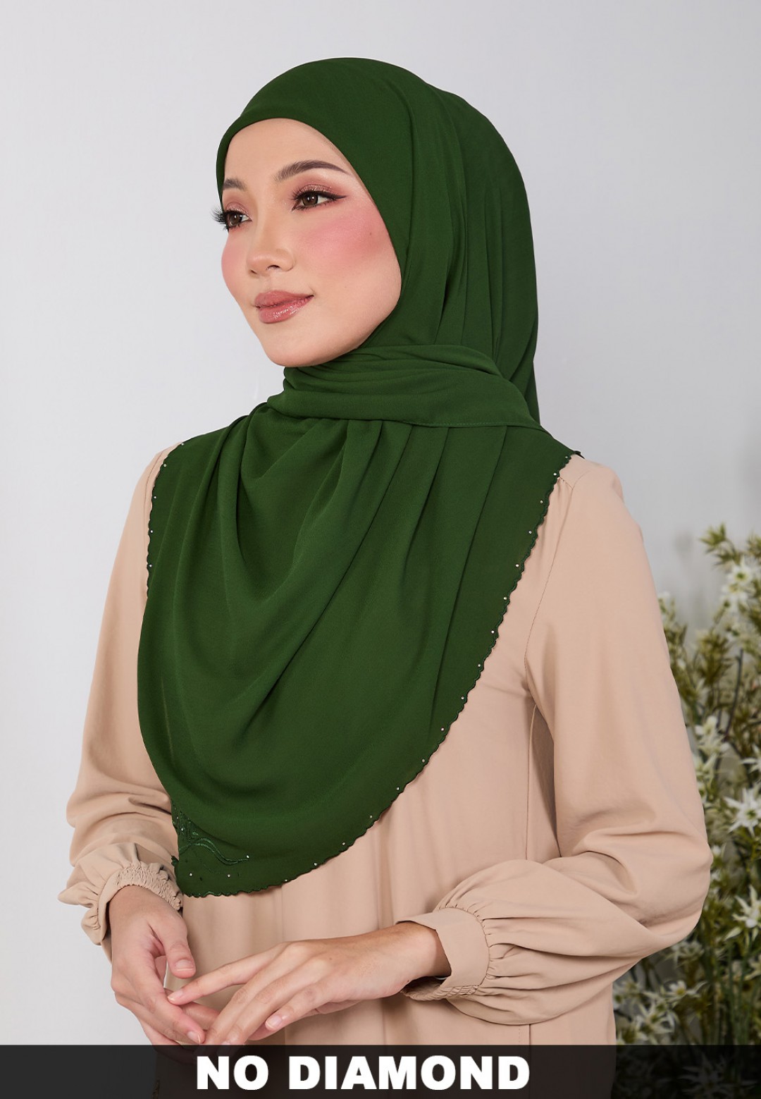 SQ FLUERITH PLAIN EMBROIDERY