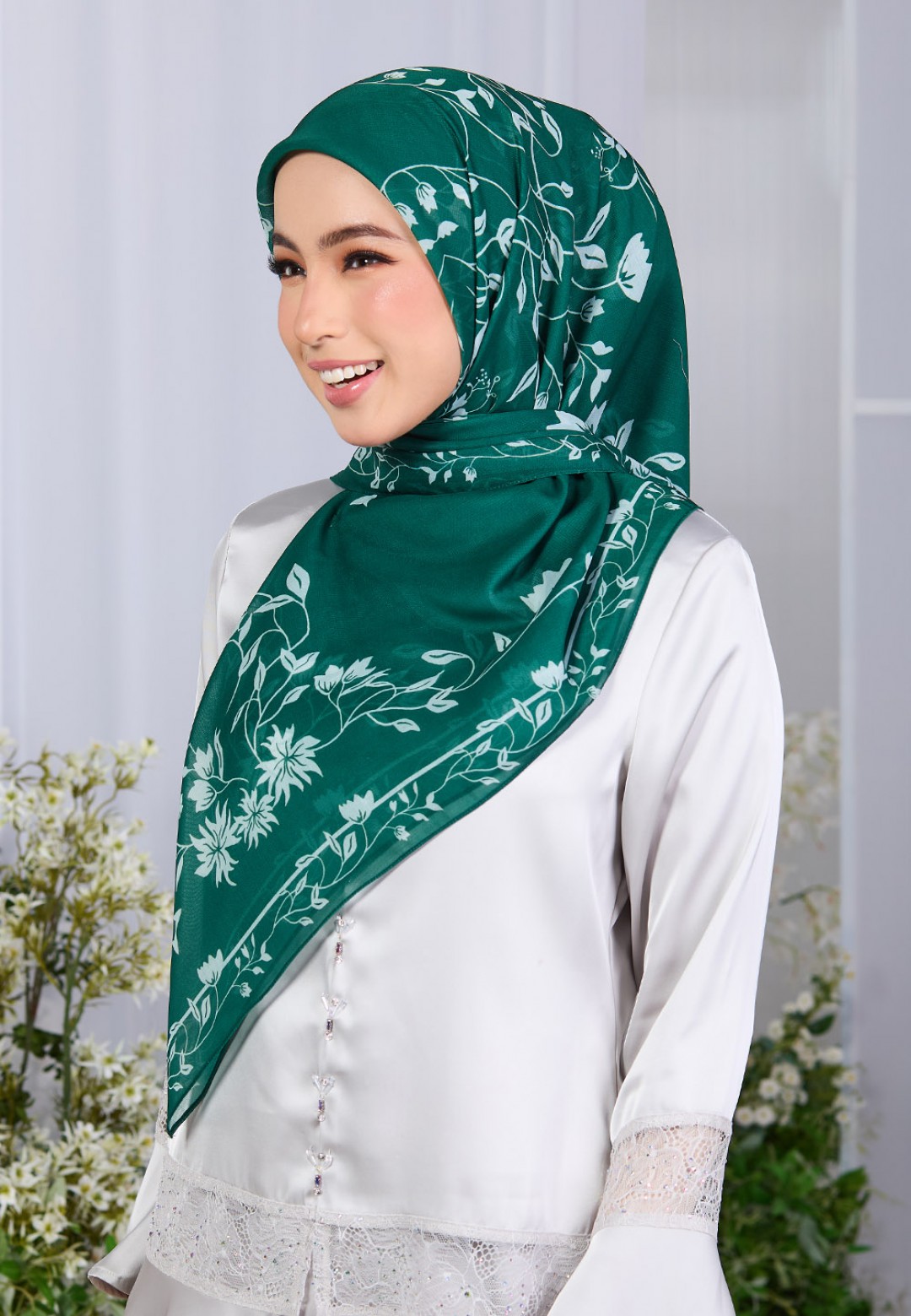 SQ SUMEYYAH VOILE PRINTED LASERCUT