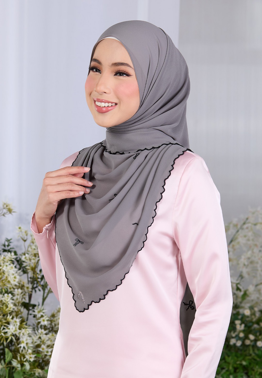 SHAWL ROXY PLAIN EMBROIDERY