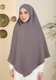 KHIMAR YASERA PLAIN IN DARK GREY
