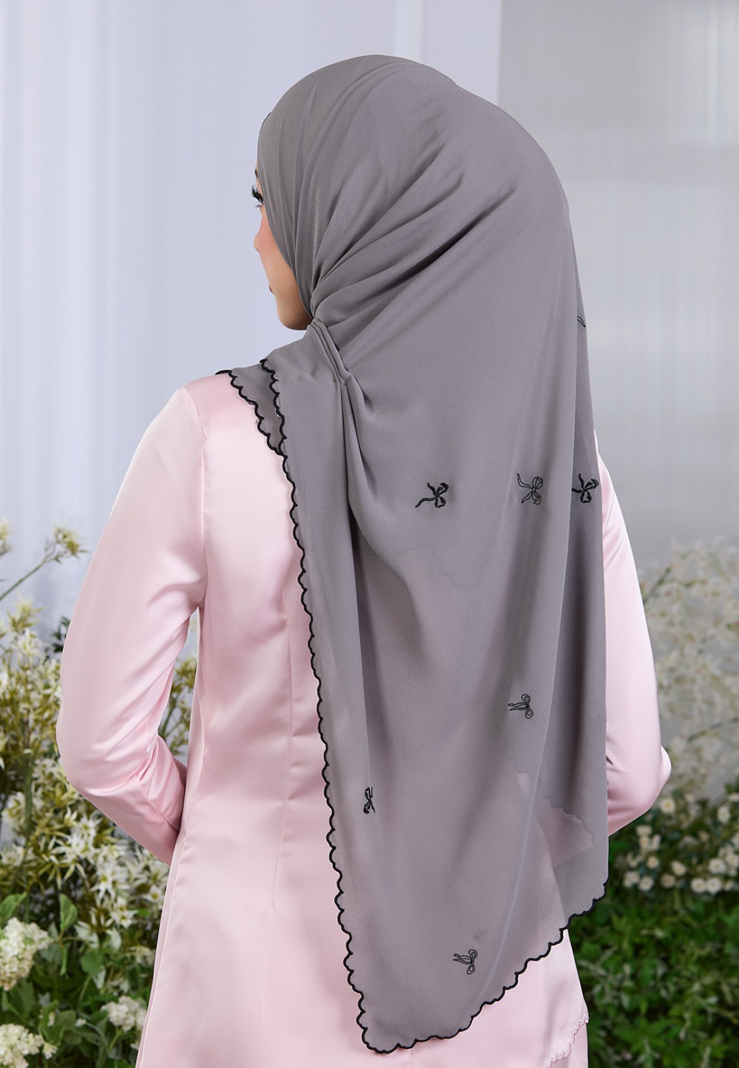 SHAWL ROXY PLAIN EMBROIDERY