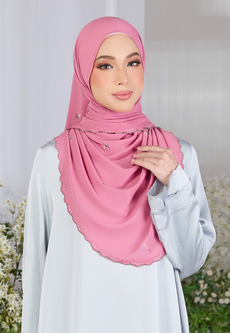 SHAWL FIORE PLAIN EMBROIDERY