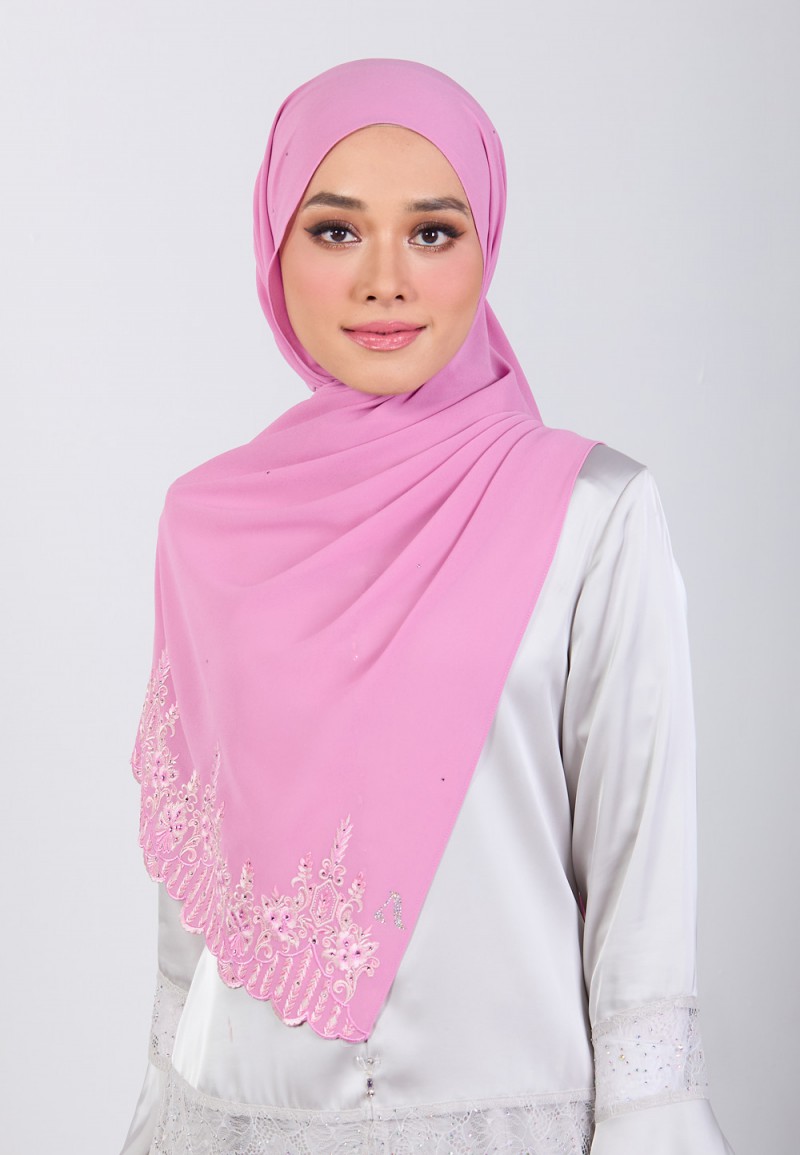 SHAWL MARHAYNE PLAIN EMBROIDERY DIAMOND