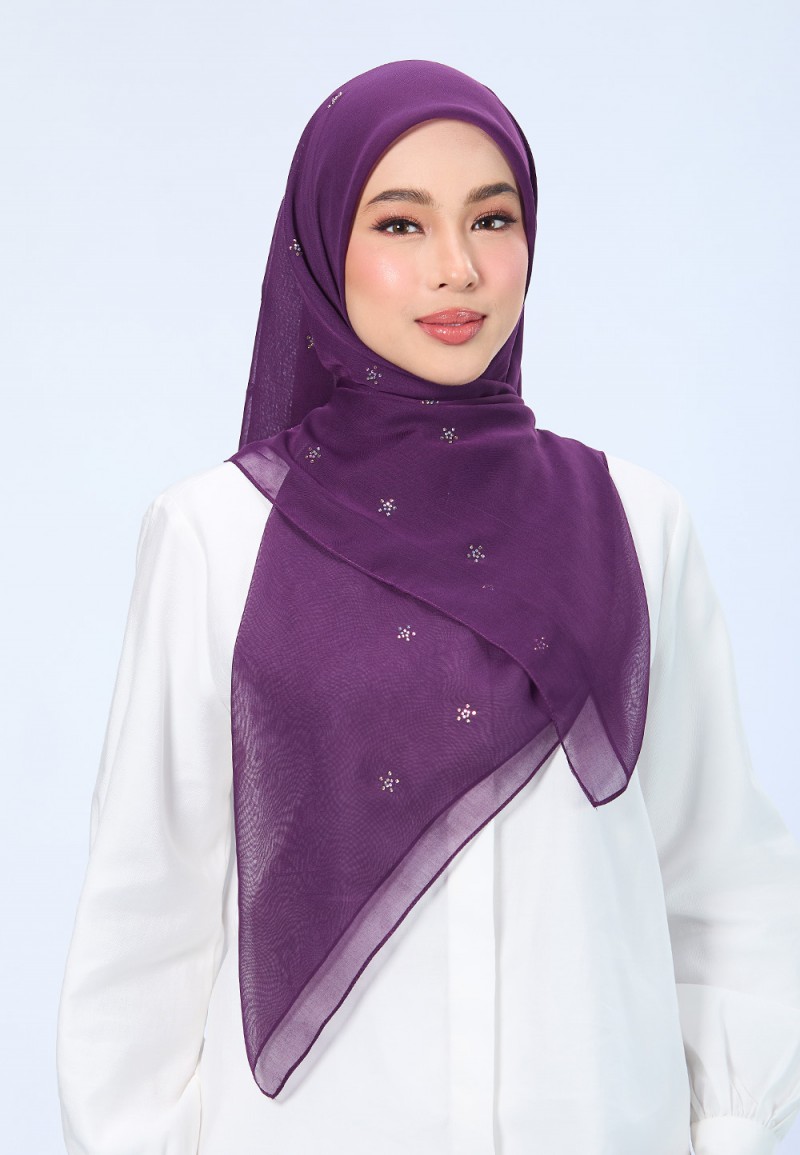 SQ FLORELLIS VOILE PLAIN DIAMOND
