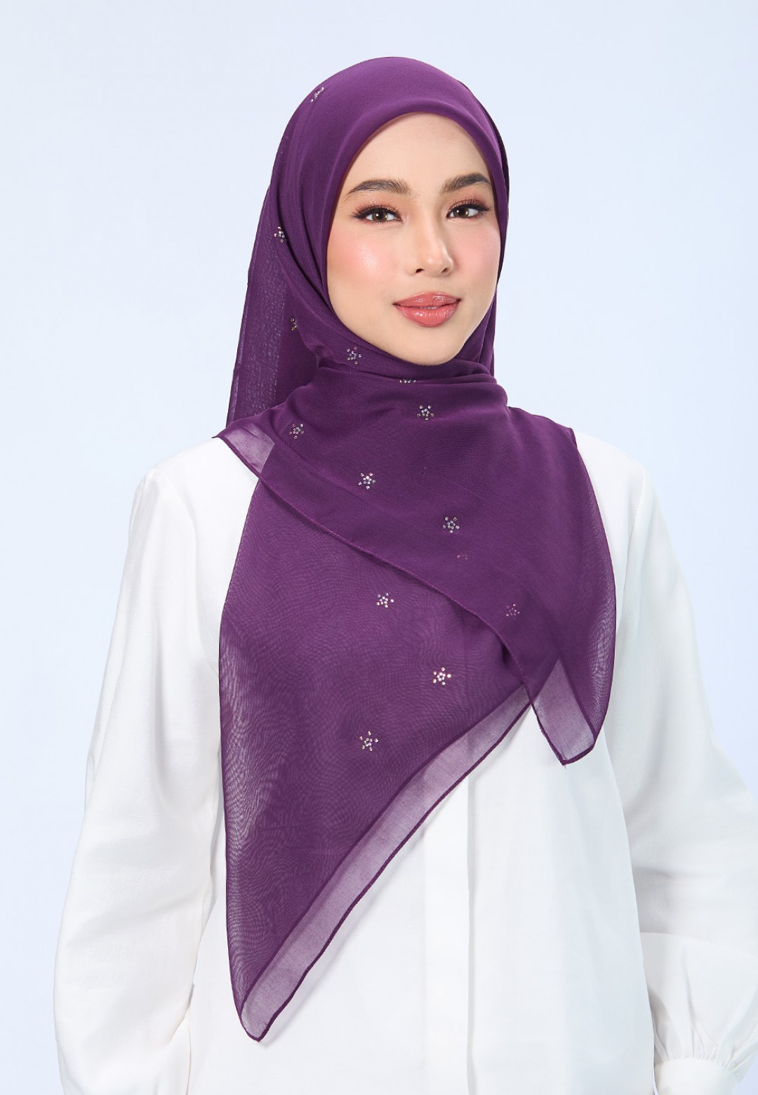 SQ FLORELLIS VOILE PLAIN DIAMOND