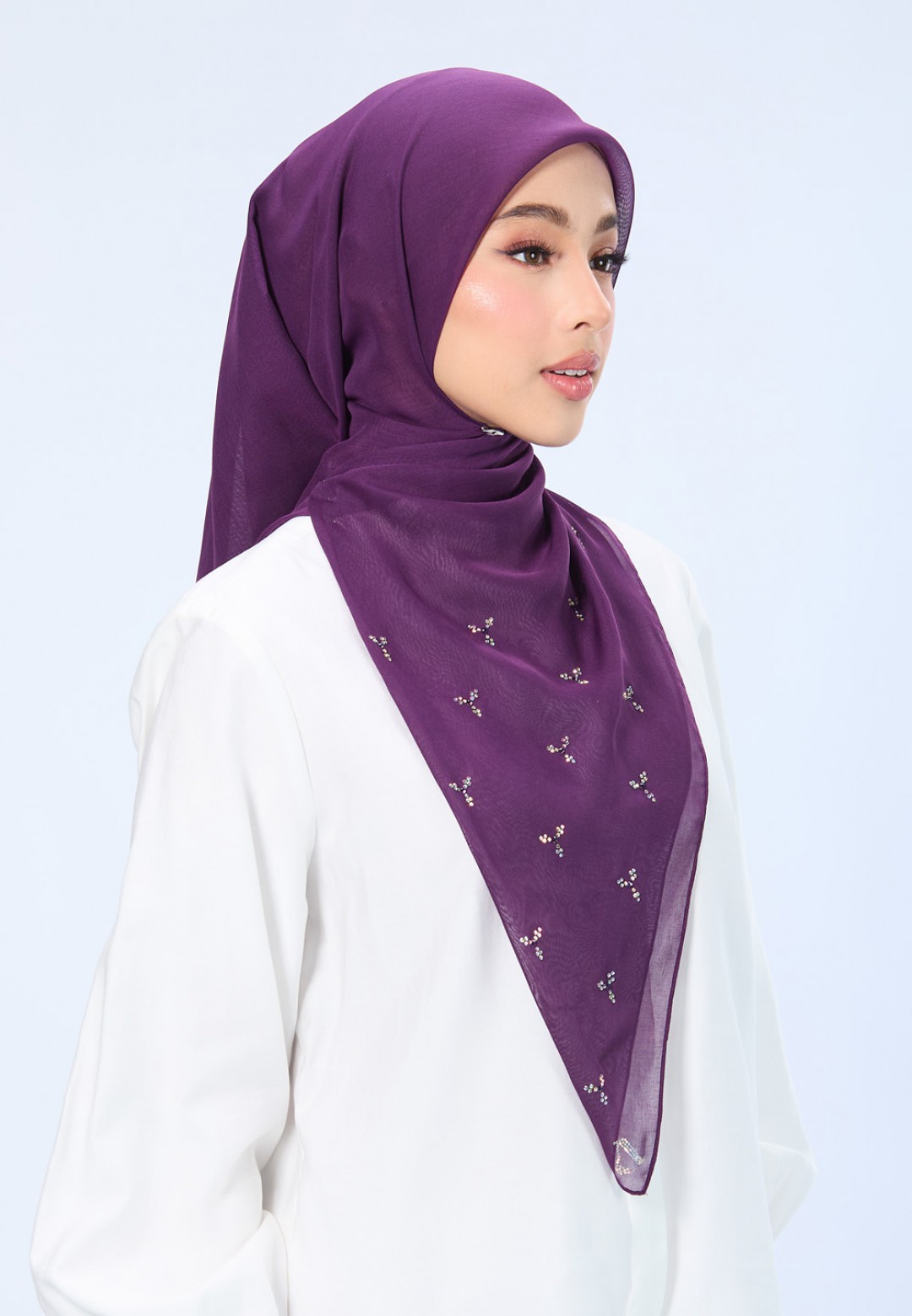 SQ CRYSTALLIQUE VOILE PLAIN DIAMOND