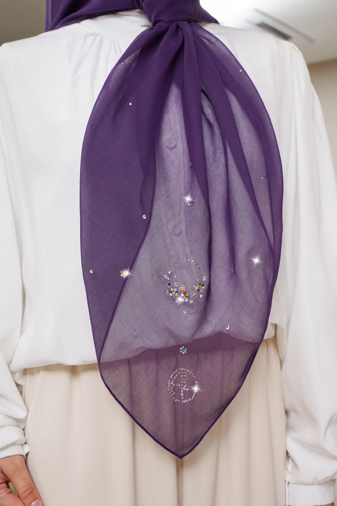 SQUARE JUNA VOILE PLAIN DIAMOND