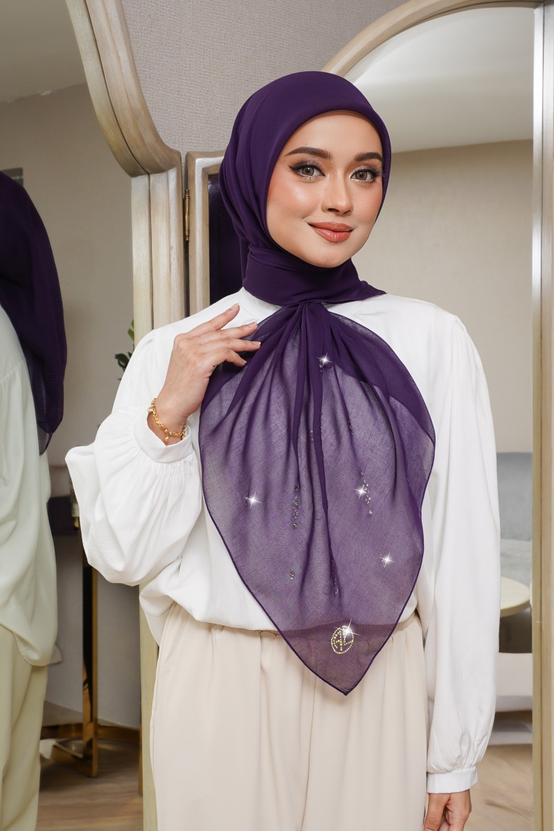 SQUARE AYLA VOILE PLAIN DIAMOND