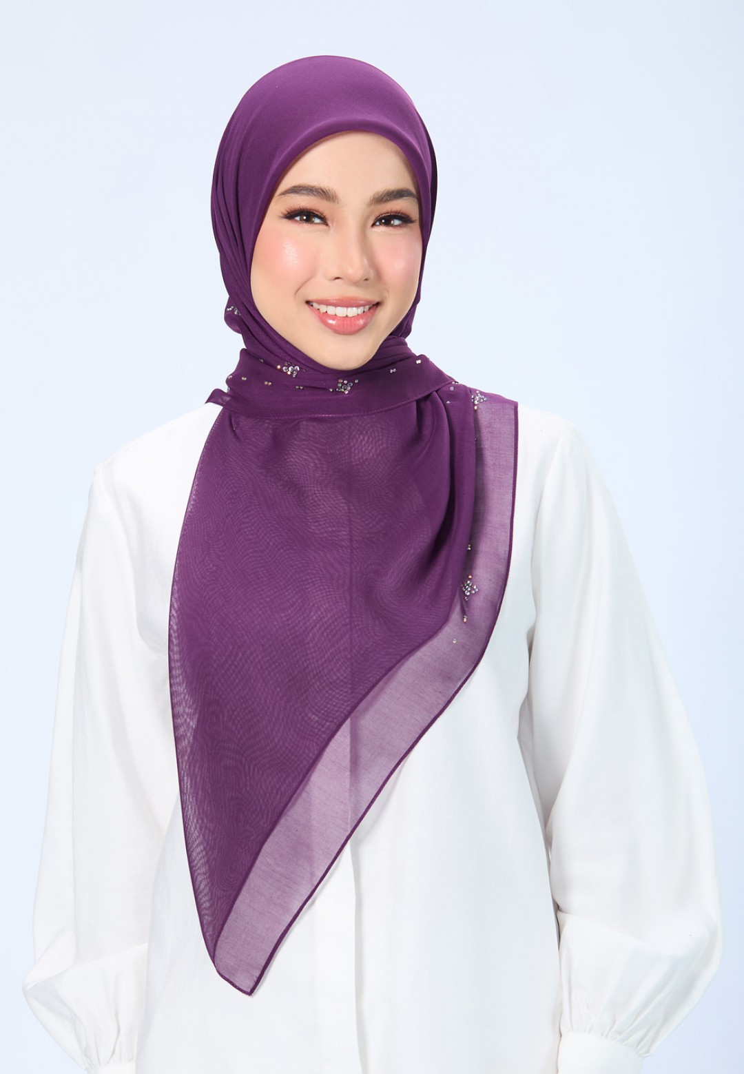 SQ LILYORA VOILE PLAIN DIAMOND