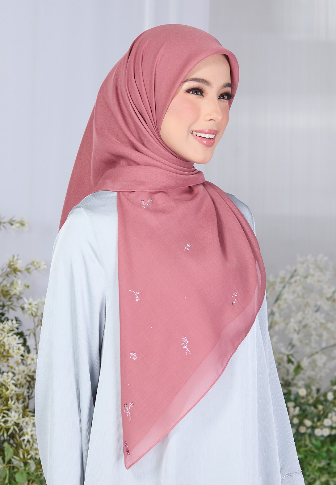SQ PETALISCENT VOILE PLAIN DIAMOND