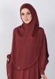 KHIMAR HASNAA IN DARK SADDLE BROWN