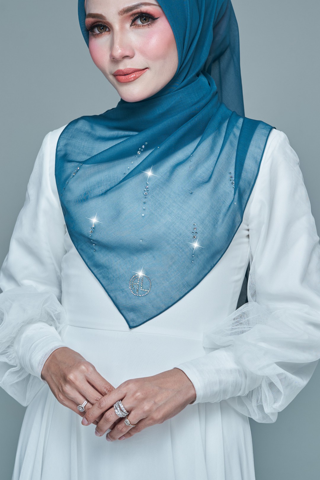 SQ MAIRA VOILE PLAIN DIAMOND