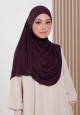 TASNEEM INSTANT SHAWL IN DEEP PURPLE