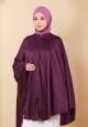 CYRA TRAVEL PRAYERCAPE IN DEEP PLUM