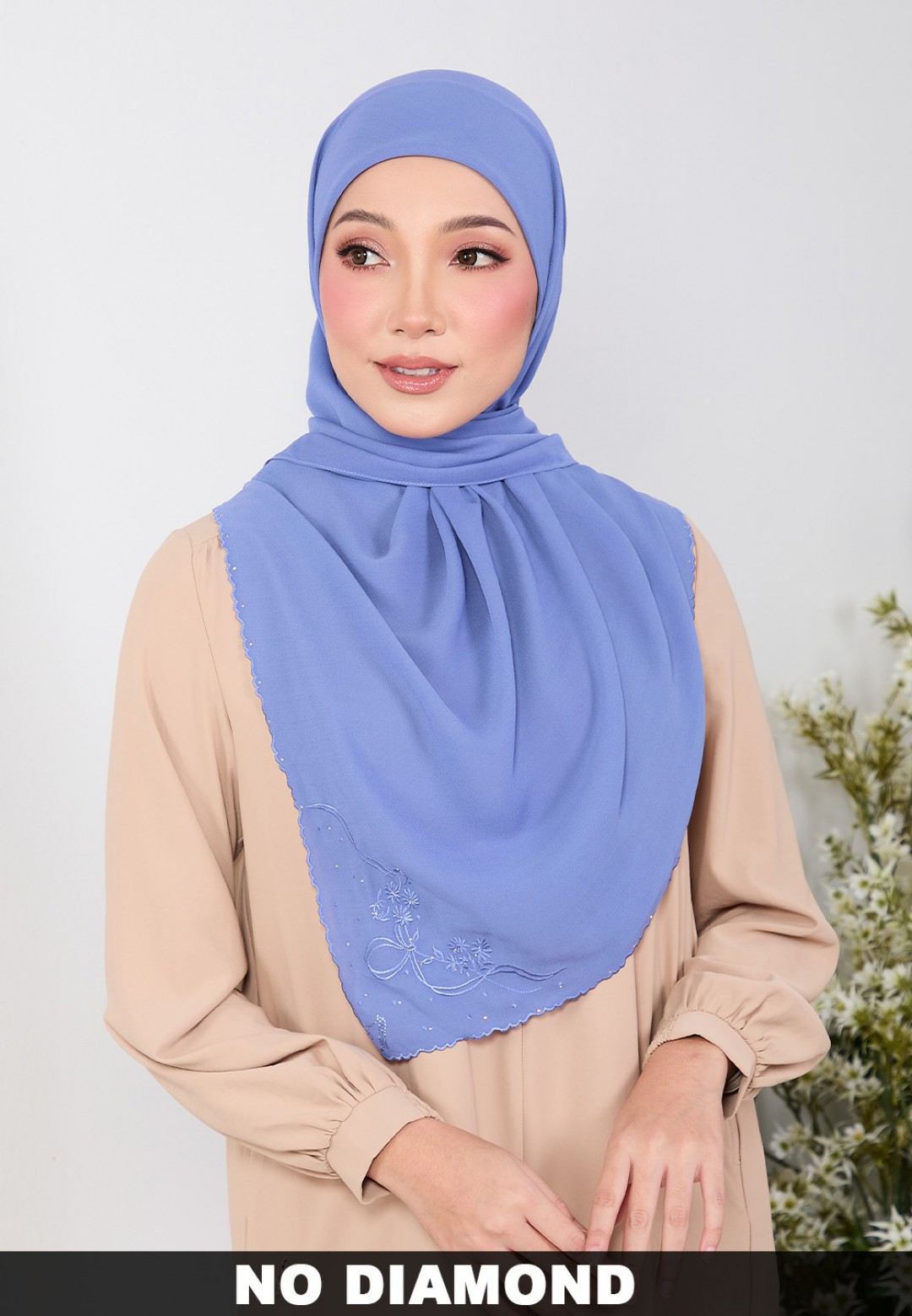 SQ FLUERITH PLAIN EMBROIDERY