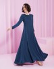 DIANA JUBAH IN NAVY BLUE