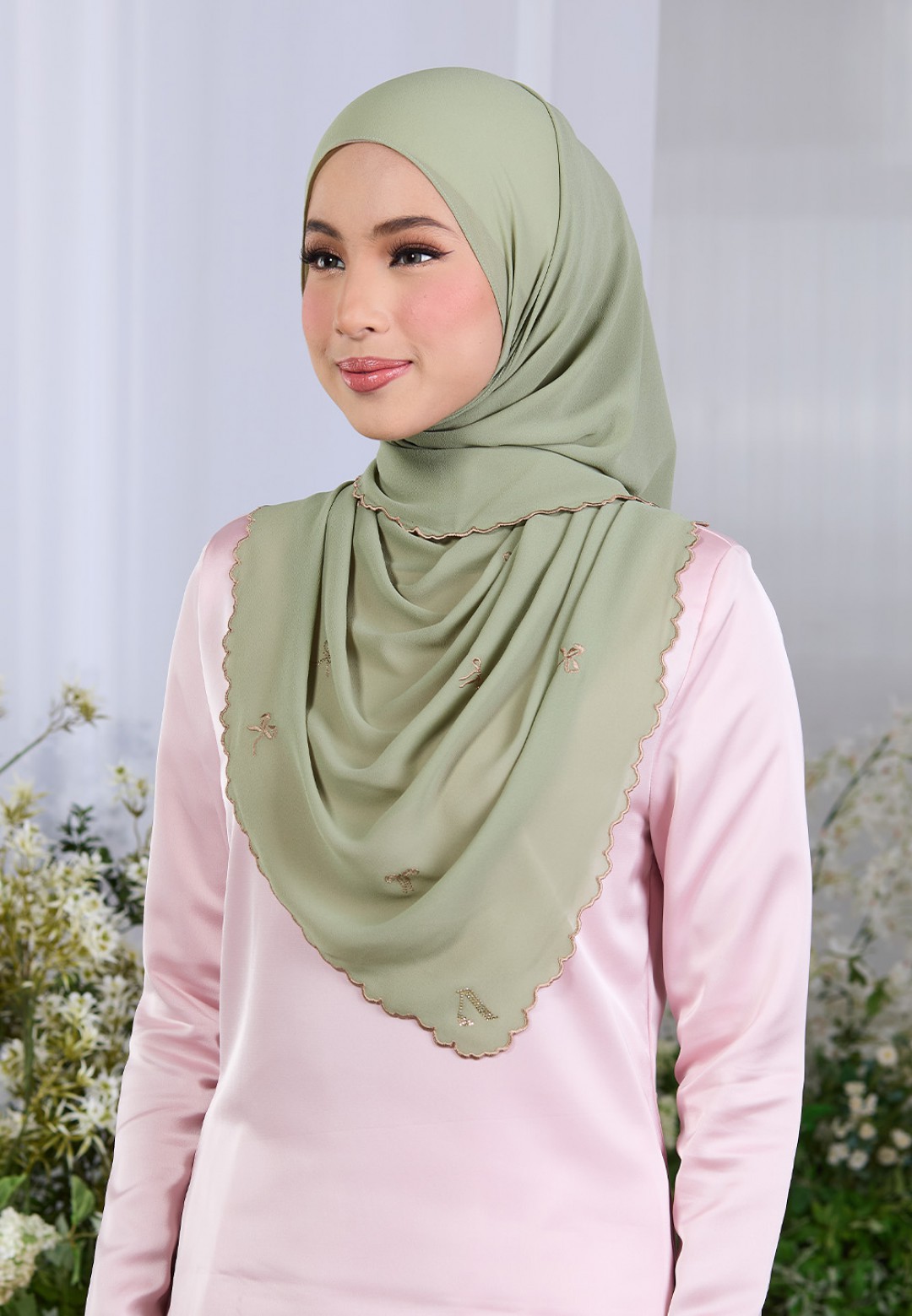 SHAWL ROXY PLAIN EMBROIDERY