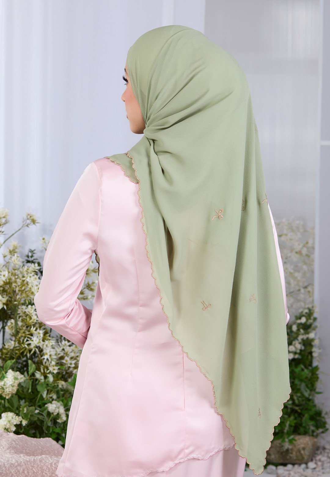 SHAWL ROXY PLAIN EMBROIDERY