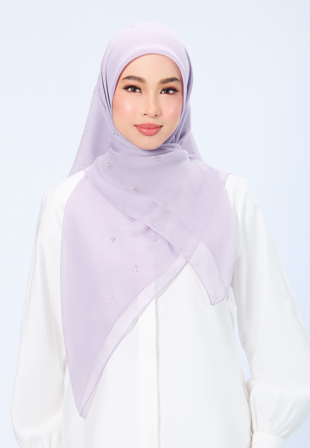 SQ FLORELLIS VOILE PLAIN DIAMOND