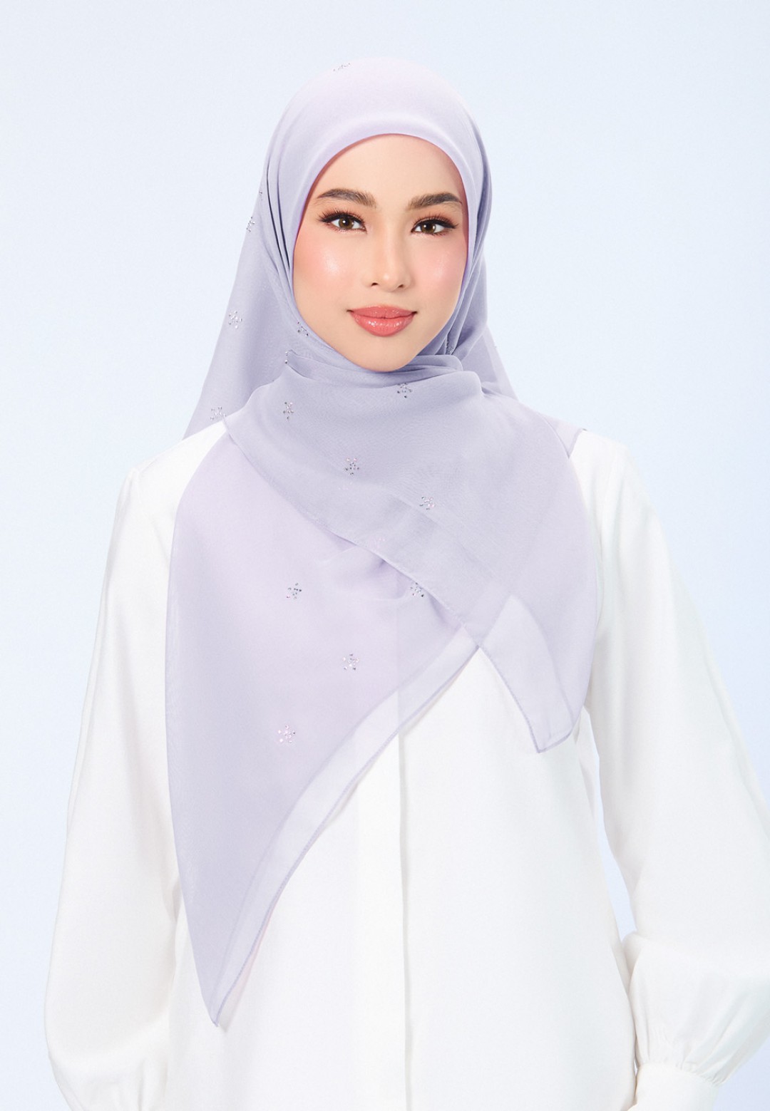 SQ FLORELLIS VOILE PLAIN DIAMOND
