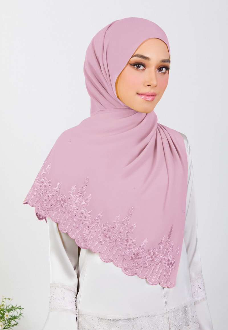 SHAWL MARHAYNE PLAIN EMBROIDERY DIAMOND