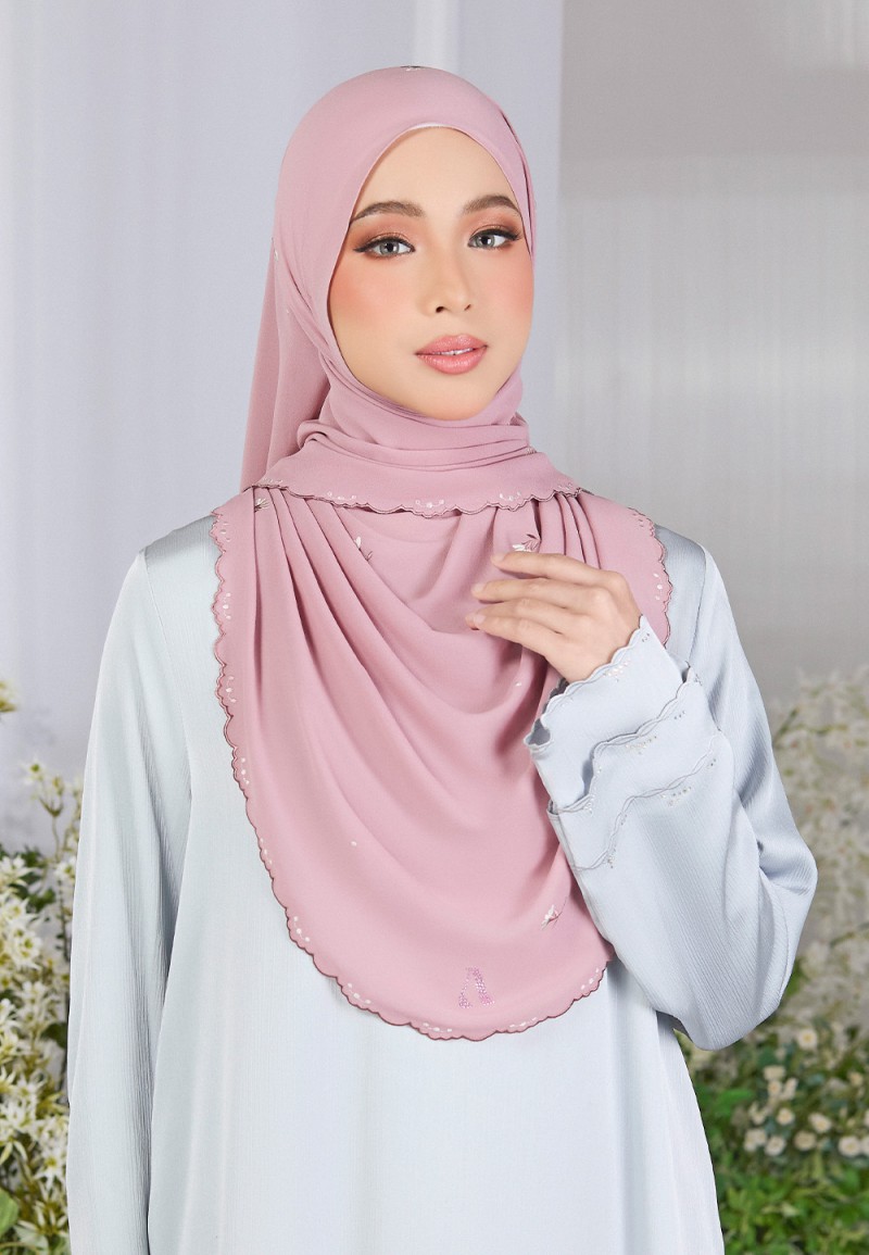 SHAWL FIORE PLAIN EMBROIDERY