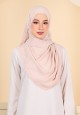 SHAWL QIRANA EMBROIDERY IN DUSTY PINK