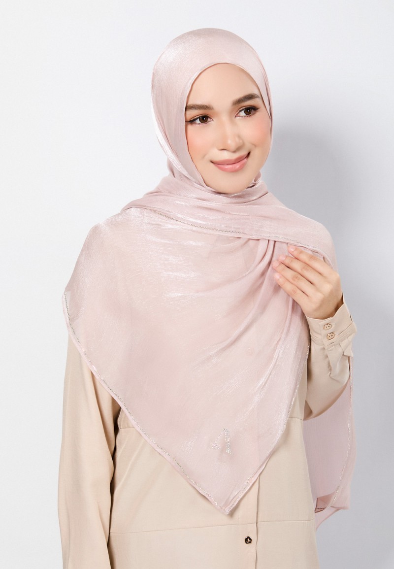 SHAWL GLISTEN SILK PLAIN DIAMOND