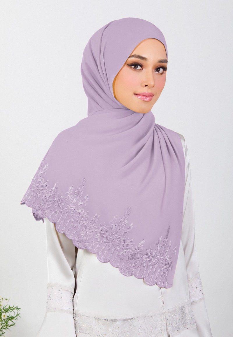 SHAWL MARHAYNE PLAIN EMBROIDERY DIAMOND