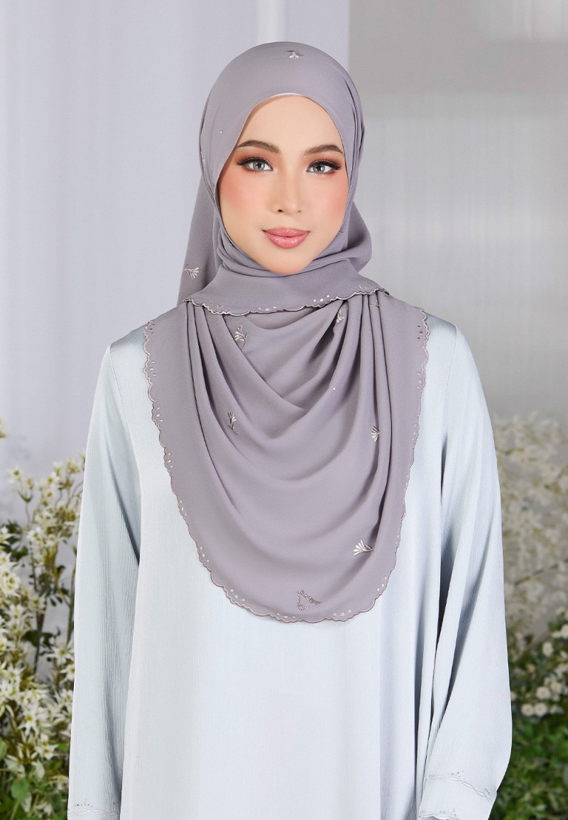 SHAWL FIORE PLAIN EMBROIDERY