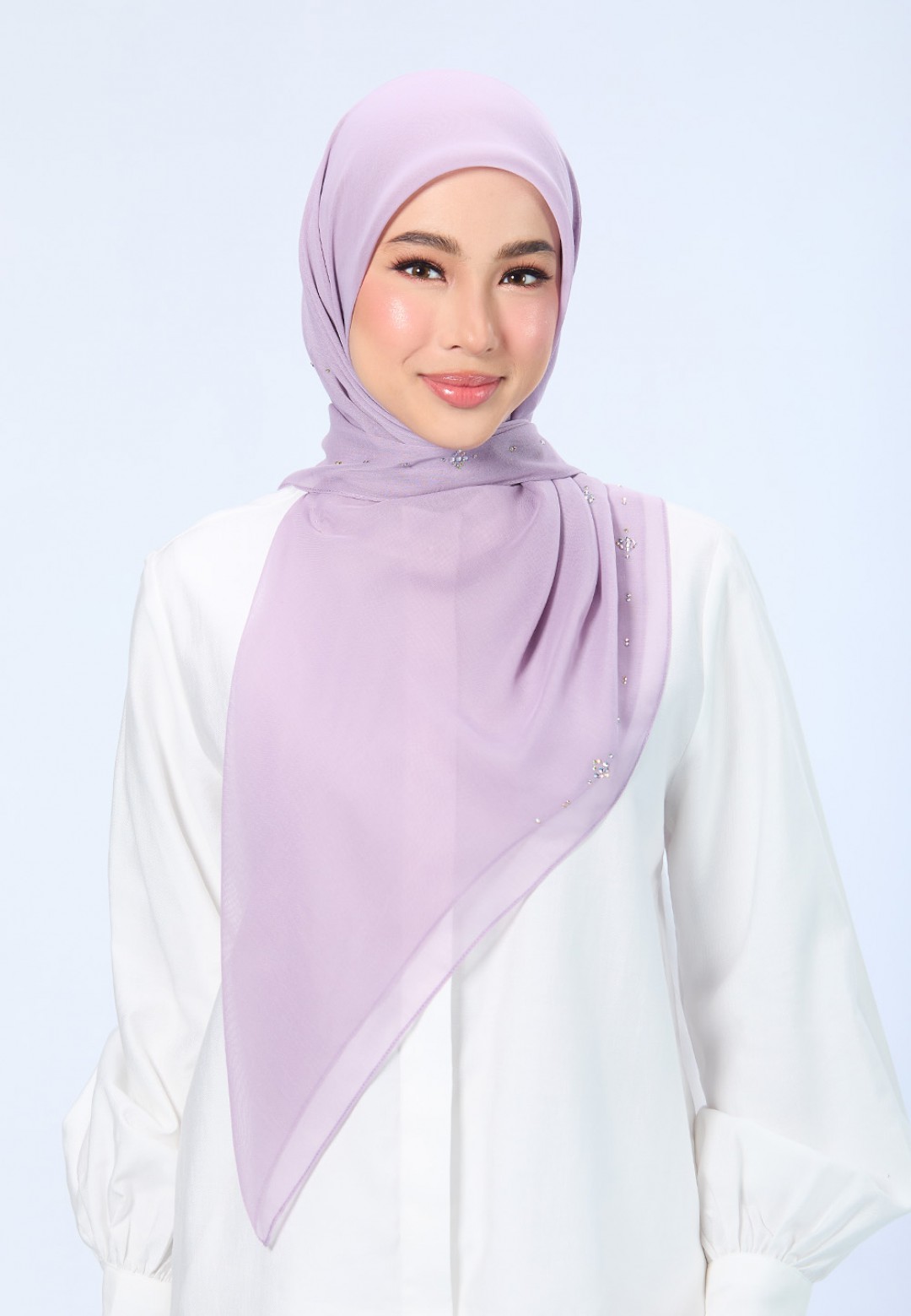 SQ LILYORA VOILE PLAIN DIAMOND