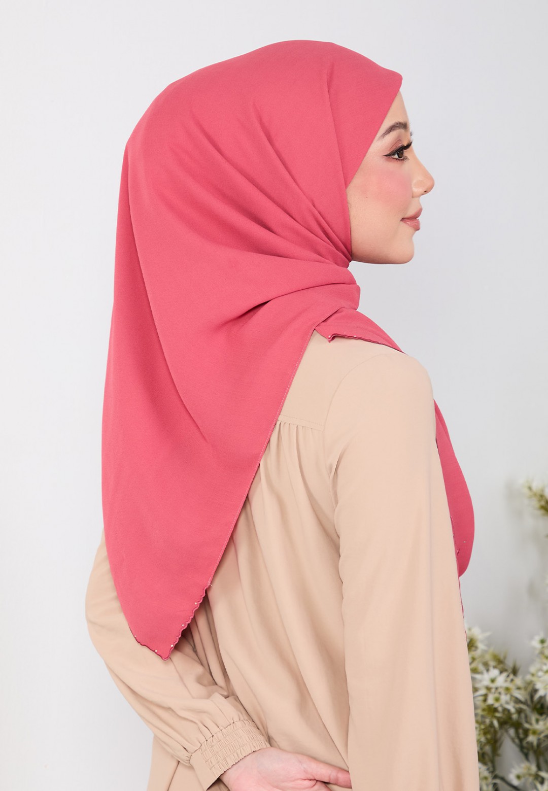 SQ FLUERITH PLAIN EMBROIDERY DIAMOND