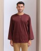 KURTA GHAZI IN DARK MAROON