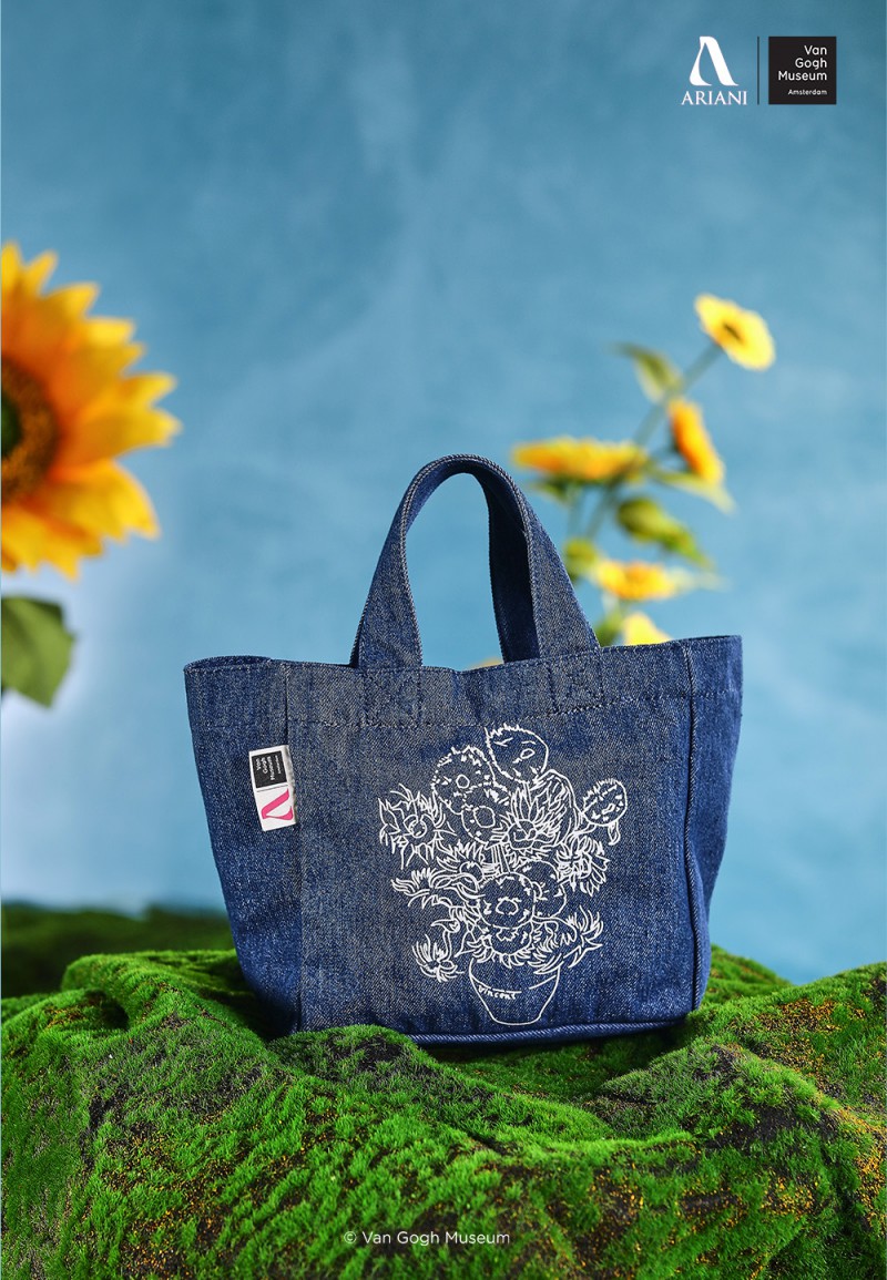 SUNFLOWERS MINI TOTE BAG (VGM) WITH PERSONALISATION