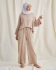 ELIZA PANTSUIT IN LIGHT BROWN