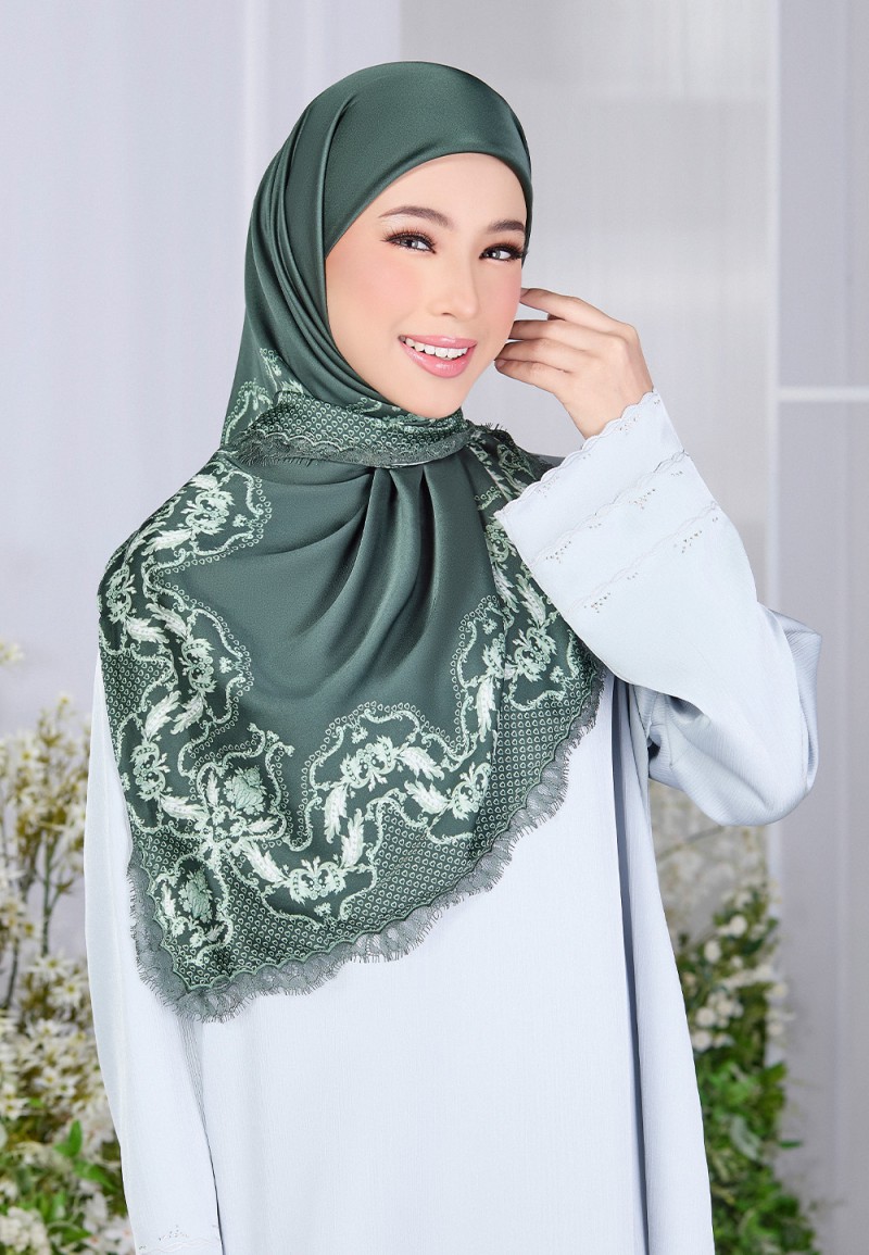 SQ WAYLA PRINTED WITH LACE