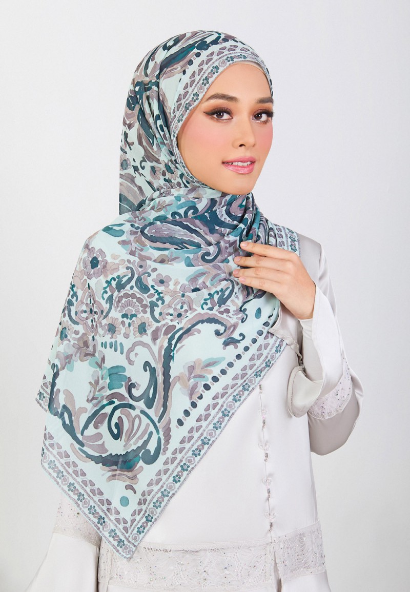 SHAWL LURIBLOOM PRINTED