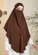 KHIMAR NAJIAH PLAIN LACE IN ESPRESSO