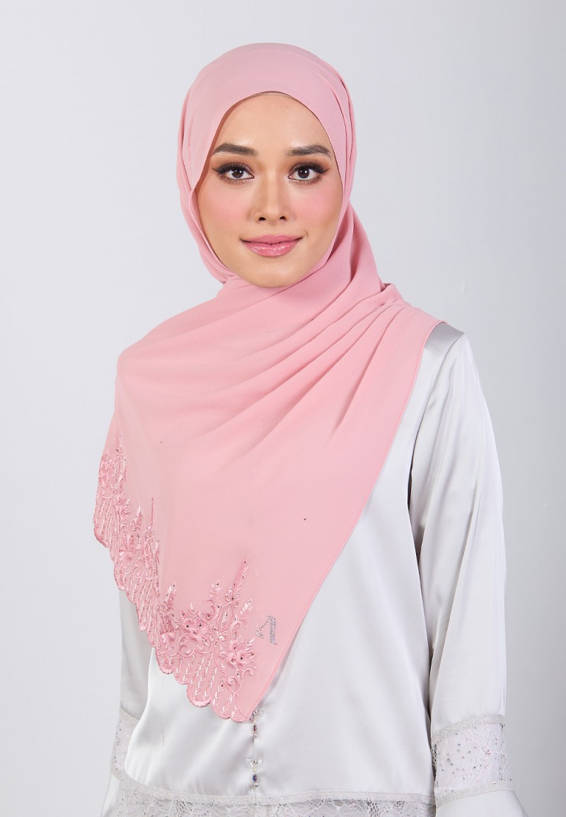 SHAWL MARHAYNE PLAIN EMBROIDERY DIAMOND